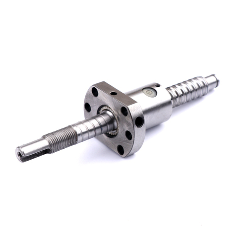 Free shipping 1pcs ball screw SFU1605 200 300 400 500 600mm with flange single ballbut and End Machined for CNC ► Photo 1/6
