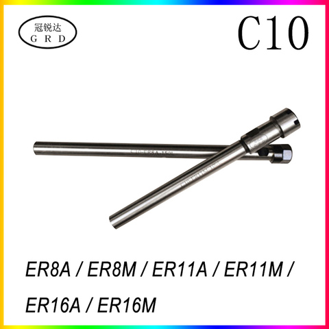 C10 ER8 ER11 ER16 Extended Toolholder CNC Lathe Fixture Handle Engraving Machine Straight Handle Extended Rod High Precision ER ► Photo 1/4