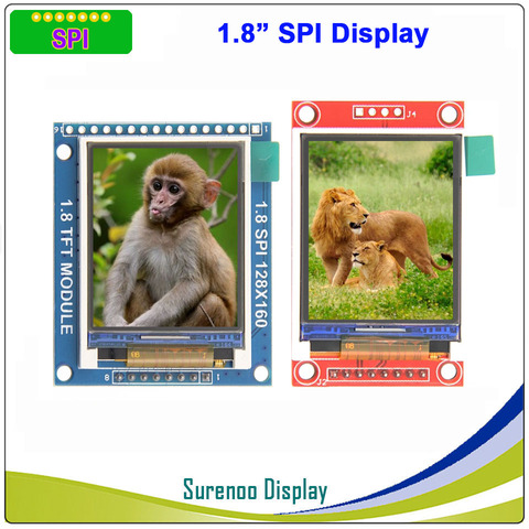 1.8 inch 128*160 SPI Serial TFT LCD Module Display Screen Driver IC ST7735S for MCU Without Touch Panel ► Photo 1/5