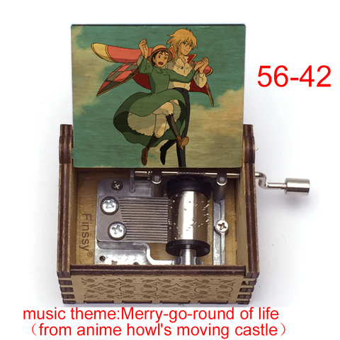 newest design anime howl's moving castle music theme Merry go round of life howl Sophie music box girls toy new year gift ► Photo 1/6
