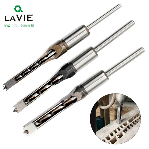 1pc  HSS Twist Drill Bits Square Auger Mortising Chisel Drill Set Square Hole Woodworking Drill Tools Kit Set Extended Saw BH01 ► Photo 1/6