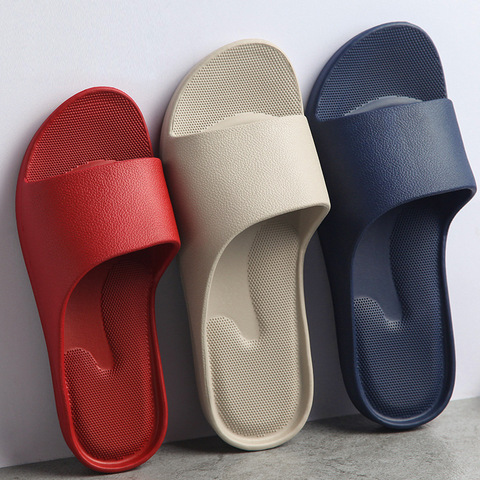 Home Men's and Women's Fashion Slippers Household Bathroom Bath Non-Slip Wear-Resistant Platform Couple's Comfortable Slippers ► Photo 1/6