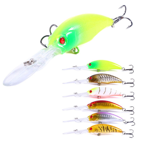 HENGJIA 1pcs Minnow Fishing Wobbler Trolling Lure 10cm 7g Crankbait Artificial Hard Plastic Bait Fishing Tackle Carp Pike ► Photo 1/5