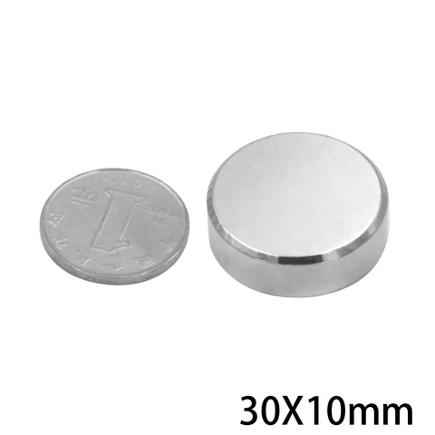 1/2/5/10PCS 30x10 mm Circular Magnets 30mmx10mm N35 Thick Neodymium Magnet Dia 30x10mm Permanent NdFeB Magnetic magnet 30*10 mm ► Photo 1/6