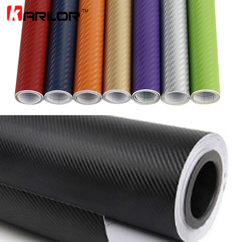 50cm wide 3D Carbon Fiber Vinyl Film 3M Car Stickers Waterproof DIY Auto Vehicle Motorcycle Car Styling Wrap Roll Car Styling ► Photo 1/6