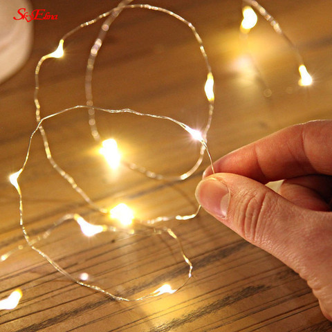 1-10m Battery Powered LED String Lights Party Birthday Gift Garland wedding light Wedding Decoration Christmas Supplies new year ► Photo 1/6