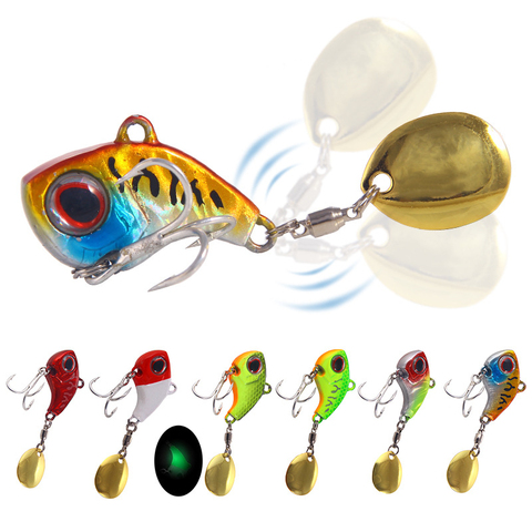 Metal VIB Lure 9g 13 g 16g 22g Fishing Lure Sinking Rotating Spoon Tail Crankbait Vibration Wobbler Pesca Fishing Tackle ► Photo 1/6