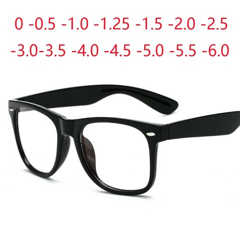 Square Finished Myopia Glasses Anti-blue Light 2140 Candy Color Rice Nails Diopter -0.5 -0.75 -1.0 -2.0 -2.5 -3.0 To -6.0 ► Photo 1/6