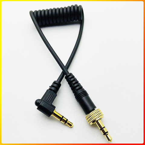 3.5mm Right Angle to 3.5mm Straight Stereo Jack Cable Camera Connect to Sony D11/V1/D21 Sennheiser Wireless Microphone ► Photo 1/2