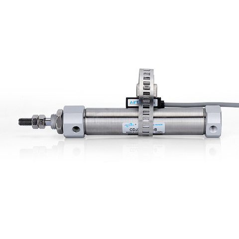 CDJ2B Type Mini Pneumatic Air Cylinders Stainless steelr Pen type cylinder 10/16mm Bore 10/15/20/25/30/35/40/50/100/125mm Stroke ► Photo 1/6