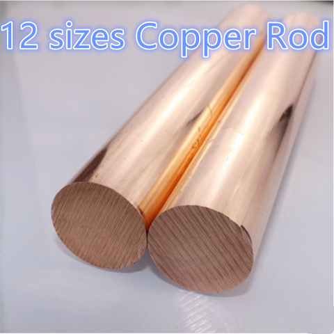 12 Sizes Copper Rod Length 100mm Diameter 4/5/6/7/8/10/12/14/15/16/18/20mm Brass Stick T2 Copper Bar DIY Dropshipping ► Photo 1/3