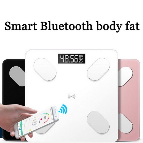 Bluetooth scales floor Body Weight Bathroom Scale Smart Backlit Display Scale  Body Weight Body Fat Water Muscle Mass