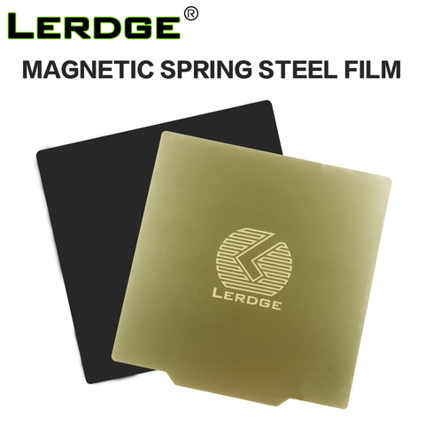 LERDGE 3D Printer Parts Removal Spring Steel Sheet Pre-Applied PEI+Magnetic for Hot Bed Sticker Aluminum Plate 220mm 310mm ► Photo 1/6