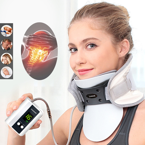 Neck Support Device Inflatable Cervical Spondylosis Brace Pain Relief Neck Intelligent Control Health Care ► Photo 1/1