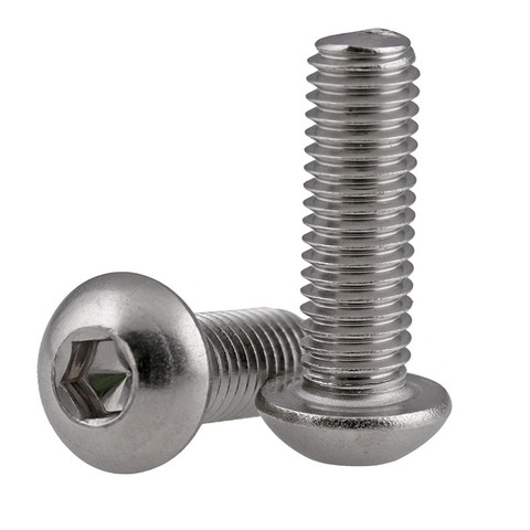 316 Stainless Steel Round Head Hexagonal Socket Machine Screws Pan Head Hex Socket Bolt M3M4M5M6 10PCS ► Photo 1/6