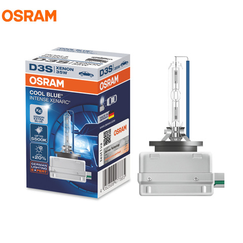 OSRAM D3S 35W 66340CBI 5000K COOL BLUE INTENSE HID OEM Bulb 20% More Light Xenon White Lamp Car Light Headlight, 1X ► Photo 1/6