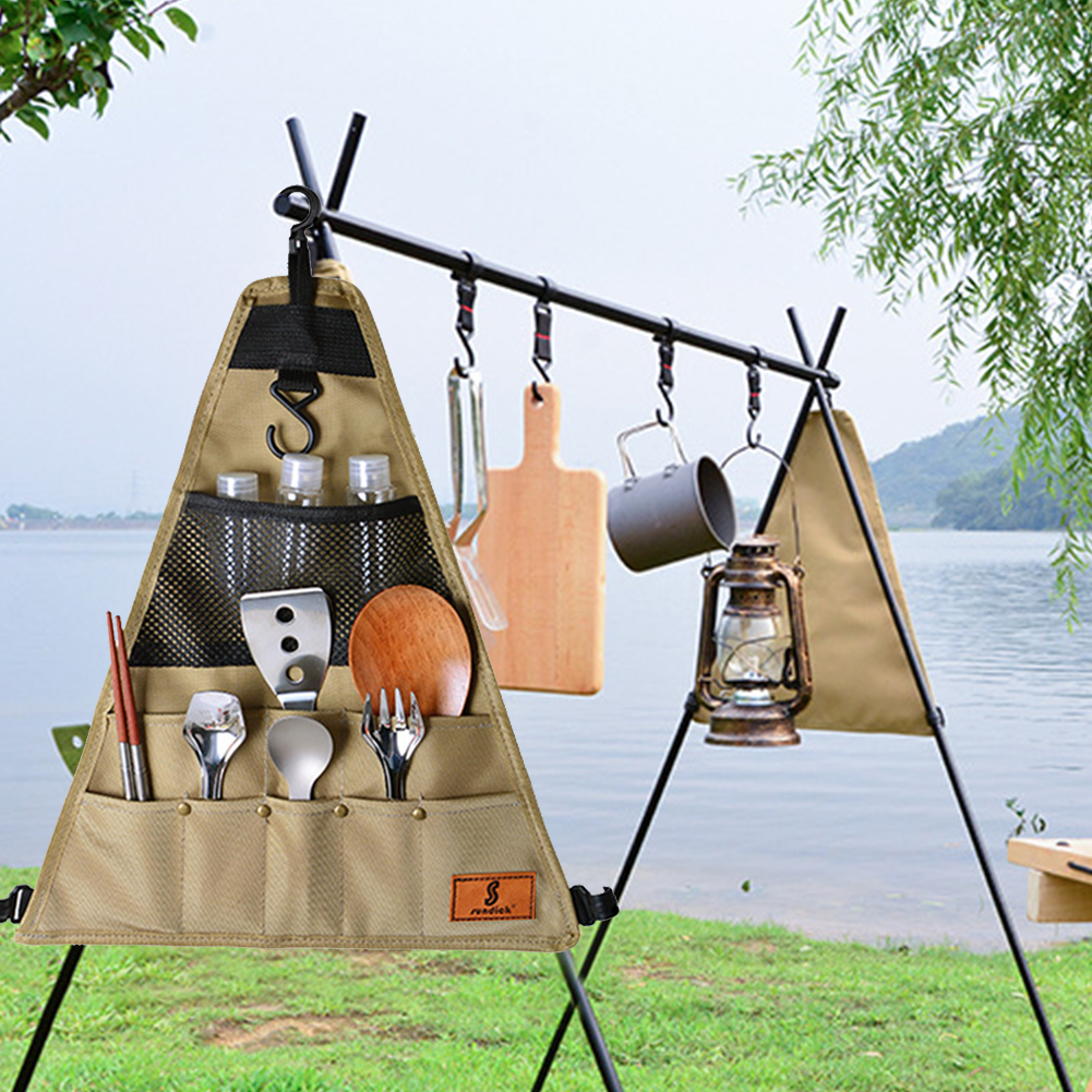Outdoor Camping Picnic Tablewares Storage Bag 900D Oxford Fabric Organizer 