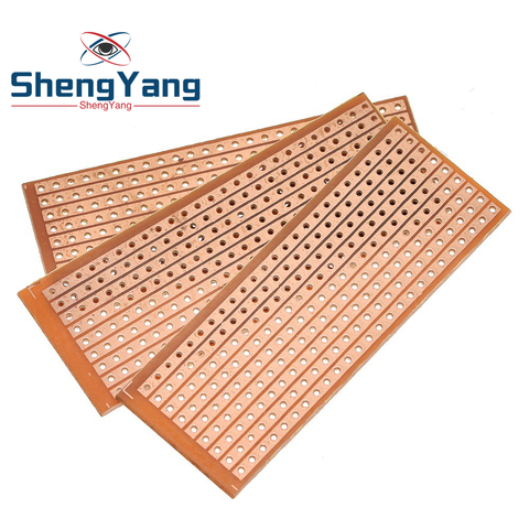 5PCS DIY 2.5x6.4 2.5*6.4CM Prototype Paper PCB Universal Experiment Matrix Circuit Board Single Row Continuous Hole 25x64mm ► Photo 1/6