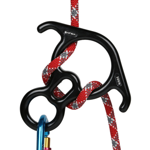 Rock climbing descender OX Horn 8 descend ring downhill eight ring with Bent-ear Rappelling Gear Belay Device Equipment 50NG ► Photo 1/6