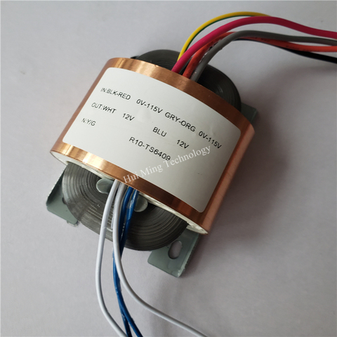 Dual 12V 0.62A 12V-0-12V R Core Transformer 15VA R10 custom transformer 2*115V/220V copper shield Pre-amplifier Power supply ► Photo 1/2