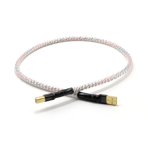 Hifi  Nordost Valhalla Top-rated Silver Plated + shield USB Cable High Quality Type A to Type B Hifi Data Cable For DAC ► Photo 1/5