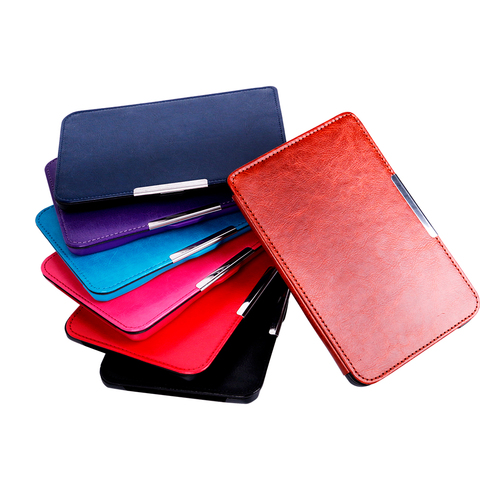 PB 622 623 Pu leather eBook Cover Case for Pocketbook 622 623 Touch 1 2 eReader Flip folio book Cover magnetic closure Case ► Photo 1/6