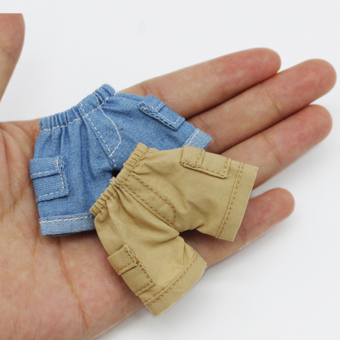 OB11 Dolls Short Overalls Doll Clothes Pant for ob11,obitsu11,molly,1/12 bjd Doll jeans Accessories Clothing ► Photo 1/6