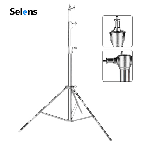 Stainless Steel Light Stand 102 inches/260cm Heavy Duty for Studio Softbox, Monolight and Other Photographic Equipment ► Photo 1/6