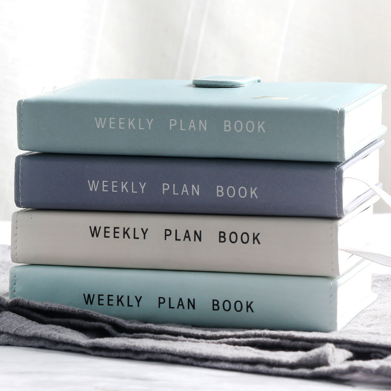Cute Solid color Magnetic buckle design 365 Day Weekly plan Diary Planner Notebooks A6 Journals School Supplies Stationery Gift ► Photo 1/6