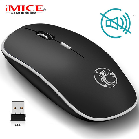 Silent Wireless Mouse PC Computer Mouse Gamer Ergonomic Mouse Optical Noiseless USB Mice Silent Mause Wireless For PC Laptop ► Photo 1/6