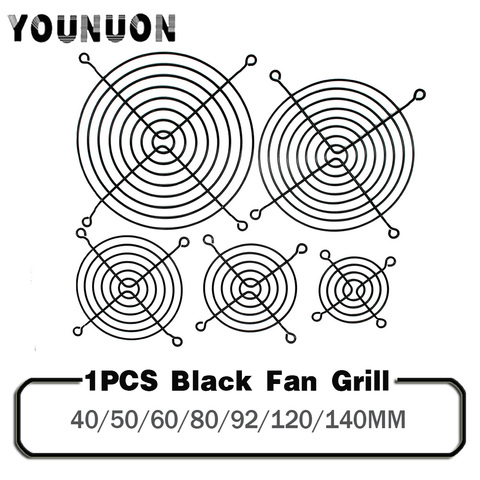 1 Piece Black Fan Grill 40/50/60/80/92mm 120/140mm Protective Net Metal Mesh Finger Guard for Cooling Fan Case Fan ► Photo 1/5