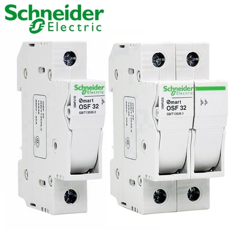 Schneider Fuse base OSMFU232 Mart OSF32 2P 1P 10x38 1A-32A FUSE OSF 32 Brand new original ► Photo 1/4