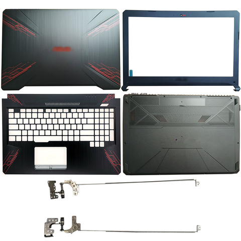 Laptop LCD Back Cover/Front bezel/Hinges/Palmrest/Bottom Case For ASUS FX80 FX80G FX80GD FX504 FX504G FX504GD/GE 47BKLLCJN80 ► Photo 1/6