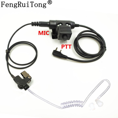 Covert Acoustic Tube NATO Plug Earpiece headset U94 PTT Mic for Baofeng UV-5R BF-888S UV5R GT-3TP Kenwood PUXING TYT HYT Radio ► Photo 1/2