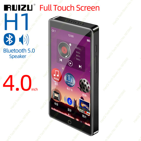 RUIZU H1 Touch Screen MP3 Player Bluetooth 8GB Music Player Support FM Radio Recording Video E-book With Built-in Speaker ► Photo 1/6
