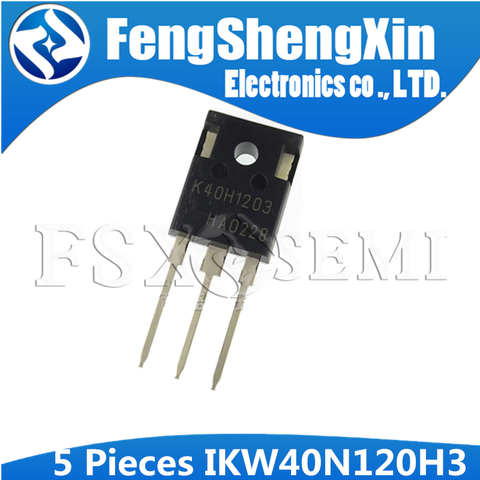 5pcs IKW40N120H3 TO-247 K40H1203 TO247 40N120 IKW40N120 1200V high speed switching series third generation ► Photo 1/1