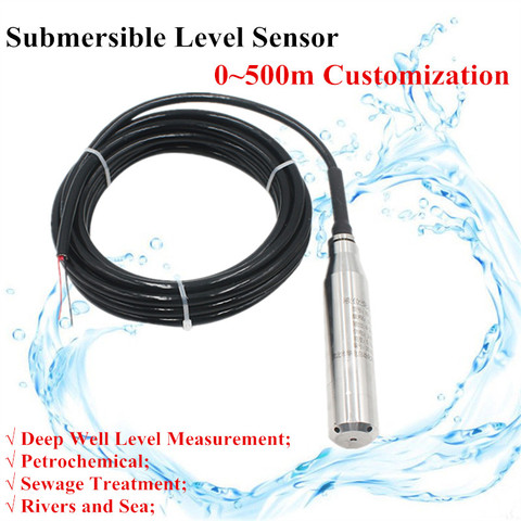 0-10V DC Output Hydrostatic Pressure Level Sensor Water Liquids Level Transmitter Submersible Sensor 1m 2m 3m 4m 5m Range ► Photo 1/6
