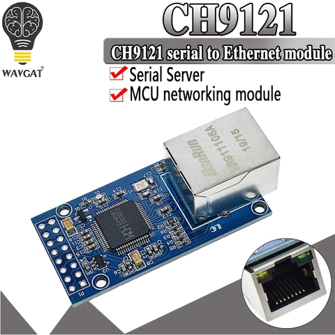 CH9121 UART Serial Port to Ethernet Network Module TTL Transmission Module Industrial Microcontroller STM32 TCP/IP 51 3.3V 5V ► Photo 1/6