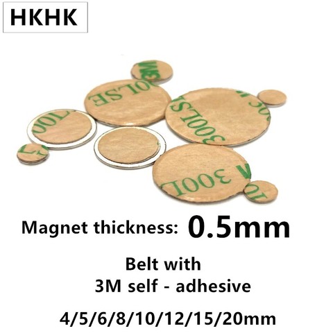 thin magnet 0.5 mm magnet 4 5 6 8 10 mm  5x0.5 6x0.5 8x0.5 10x0.5  tiny magnets Belt with 3M self - adhesive Magnetic standard ► Photo 1/6