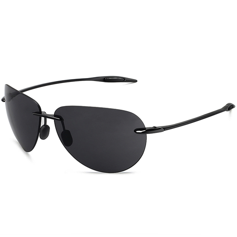 JULI Classic Sports Sunglasses Men Women Male Driving Pilot Rimless TR90 Ultralight Frame Sun Glasses UV400 Gafas De Sol MJ8008 ► Photo 1/6