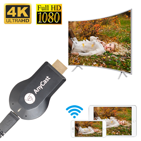 4K WIFI 1080P Wireless Display TV Dongle Adapter HDMI Receiver Airplay  Miracast 