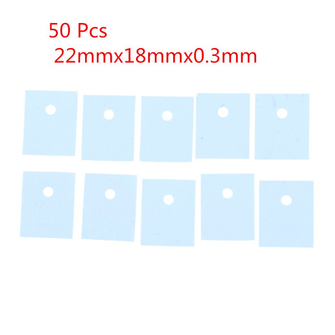 50pcsTO-3P Silicone Thermal Pad Sheets Transistor Insulation Pad Sheet Silicone Insulator ► Photo 1/6