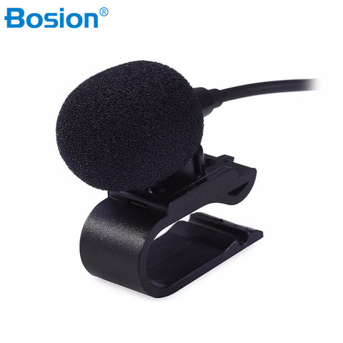 Special Car Audio Microphone 3.5mm Jack Plug Stereo Mic Mini Wired External Car Microphone For Auto DVD 3meters long ► Photo 1/4