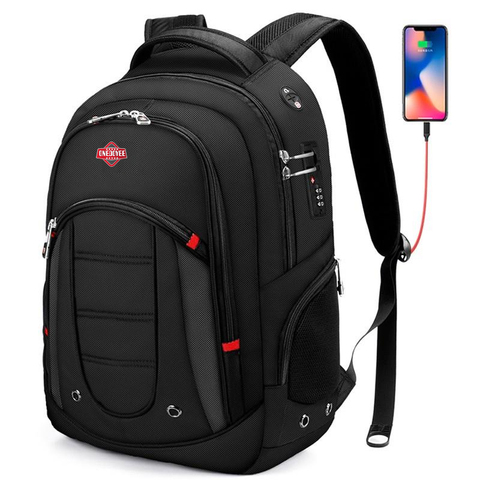 15.6 Inch Waterproof  Laptop Backpack Men USB Charging Travel Backpack Women Oxford Rucksack Male Vintage School Bag Mochila New ► Photo 1/6