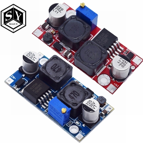 XL6019 (XL6009 upgrade) Automatic step-up step-down Dc-Dc Adjustable Converter Power Supply Module 20W 5-32V to 1.3-35V ► Photo 1/6