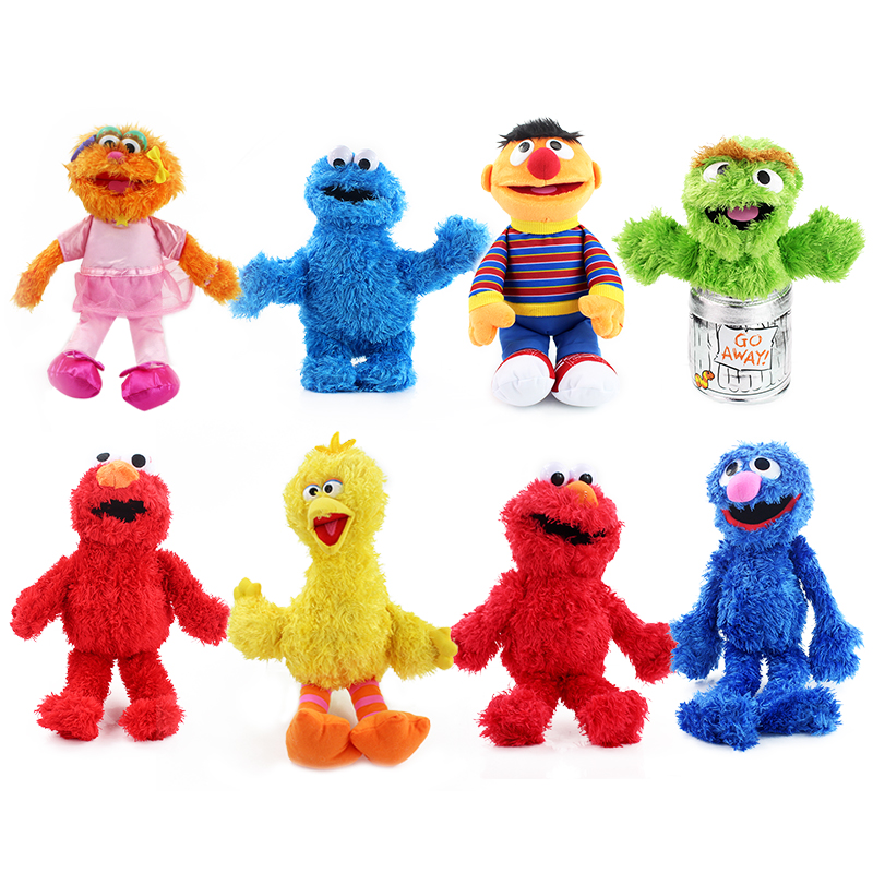6PCS Set Sesame Street Plush Toy Soft Doll 5"-7" Kids Birthday Christmas Gift 