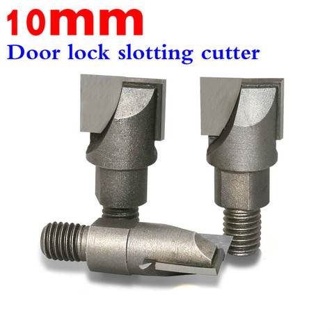 10mm Shank Tungsten Thread Mills CNC Bottom Cleaning Router Bit Woodworking Milling Cutter Tools Door lock slotting cutter ► Photo 1/5