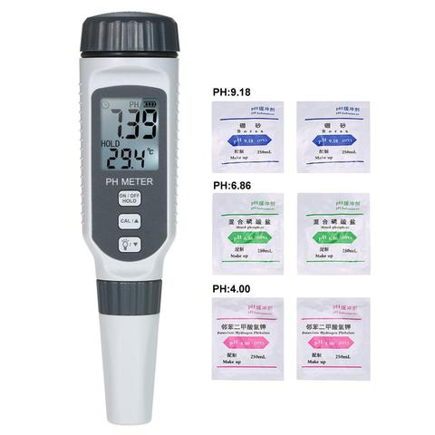 PH818 PH Tester Professional pH Water Quality Tester Portable Pen Type pH Meter Acidometer for Aquarium Acidimeter  Measure ► Photo 1/6