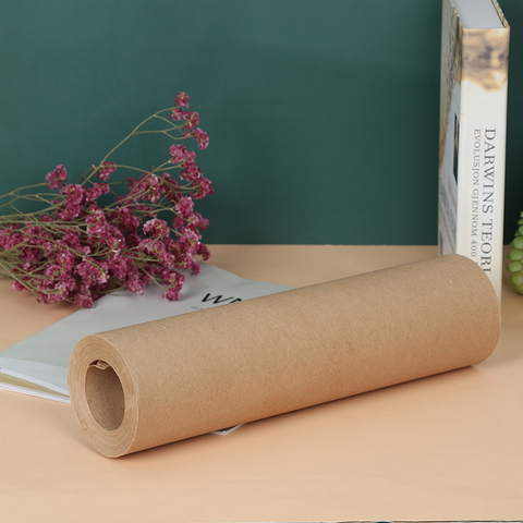 30 Meters Brown Kraft Wrapping Paper Roll For Wedding Birthday Party Gift Wrapping Parcel Packing Art Craft ► Photo 1/6