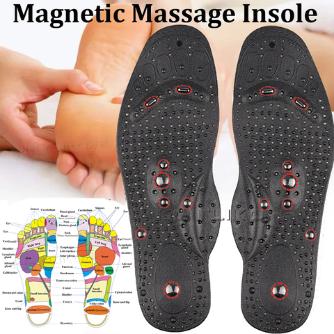 1 Pairs Magnetic Therapy Massage Insoles for feet Unisex Weight Loss Promote Blood Circulation Foot Magnet Health Care Shoe Pads ► Photo 1/6